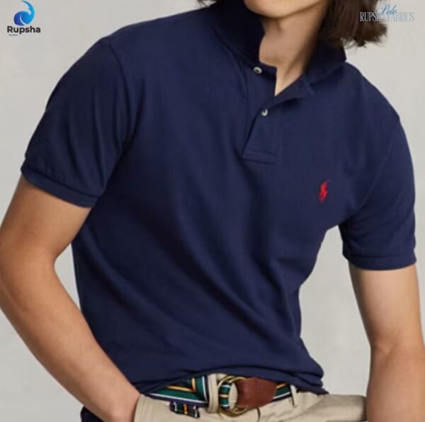 Navy Blue Polo T Shirt