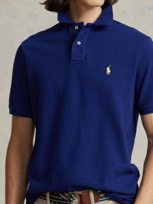 Navy Blue Polo T Shirt