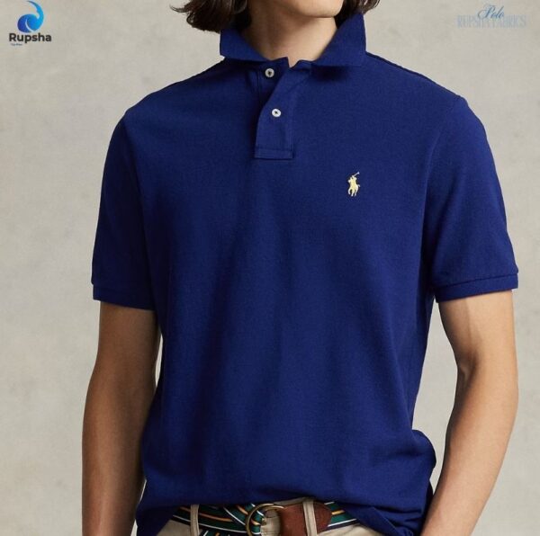 Navy Blue Polo T Shirt