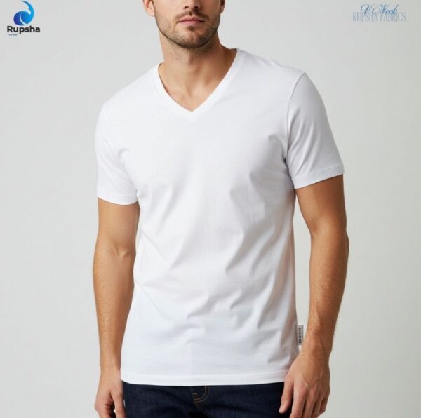 White V Neck T-Shirt