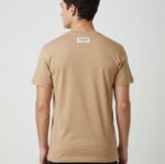 Cafe Tan Round Neck T-Shirt