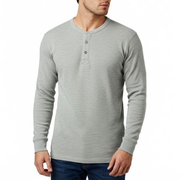 Light Grey Henley Thermal