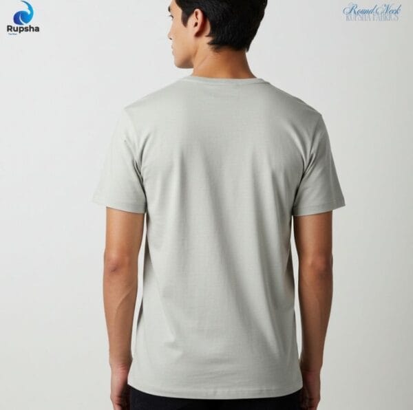 Light Grey Round Neck T-Shirt