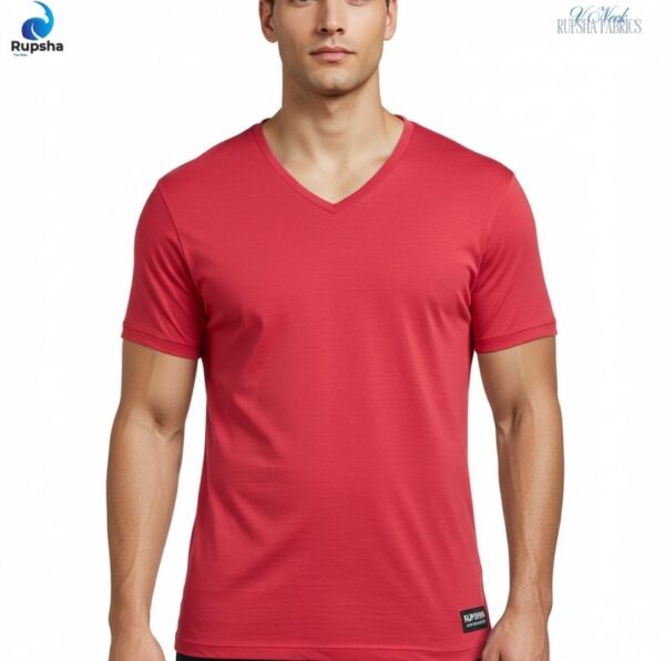 Red V Neck T-shirt