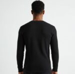 Black Henley Thermal