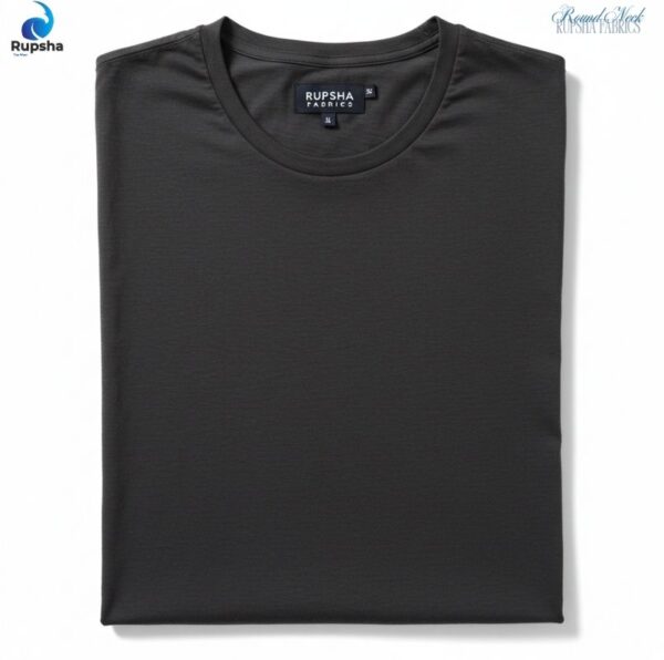 Dark Grey Round Neck T-Shirt