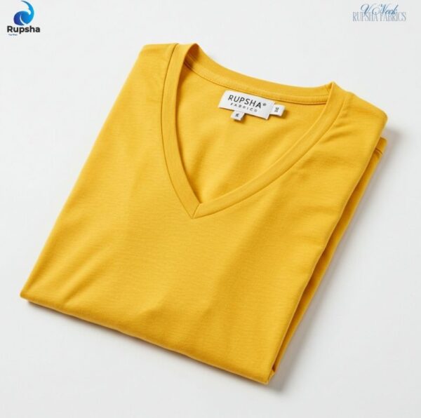 Yellow V Neck T-shirt