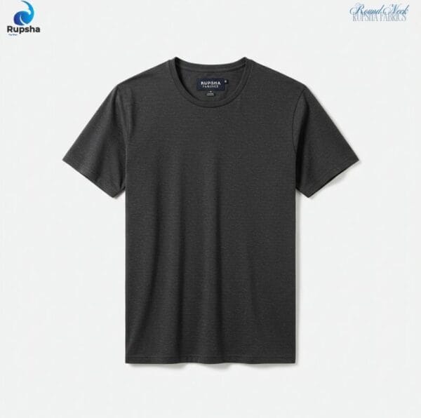 Dark Grey Round Neck T-Shirt