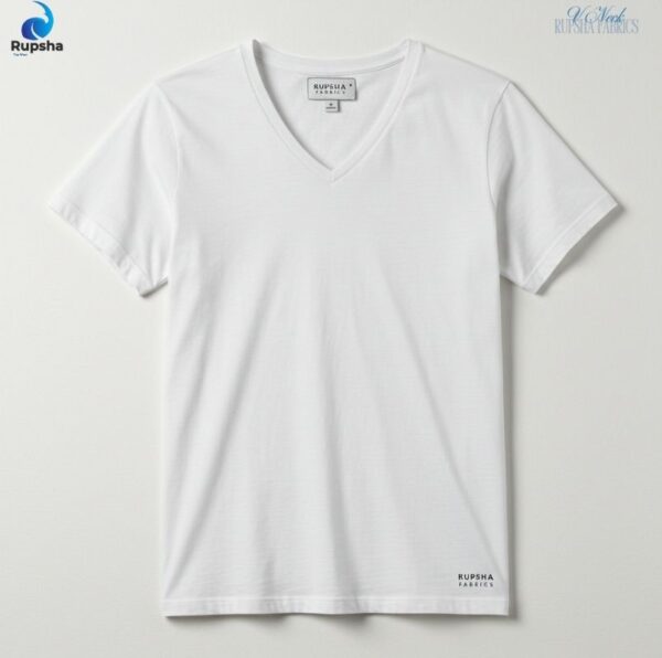 White V Neck T-Shirt