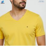 Yellow V Neck T-shirt