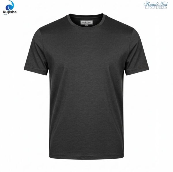 Dark Grey Round Neck T-Shirt