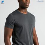 Dark Grey Round Neck T-Shirt