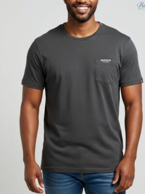 Dark Grey Round Neck T-Shirt