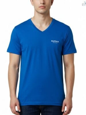 Royal Blue V Neck T-shirt