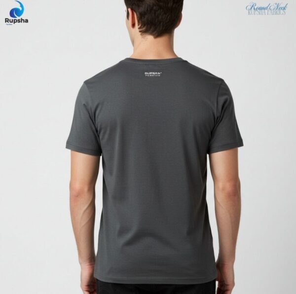 Dark Grey Round Neck T-Shirt