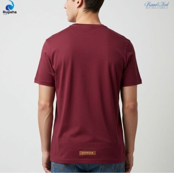 Maroon Round Neck T-Shirt