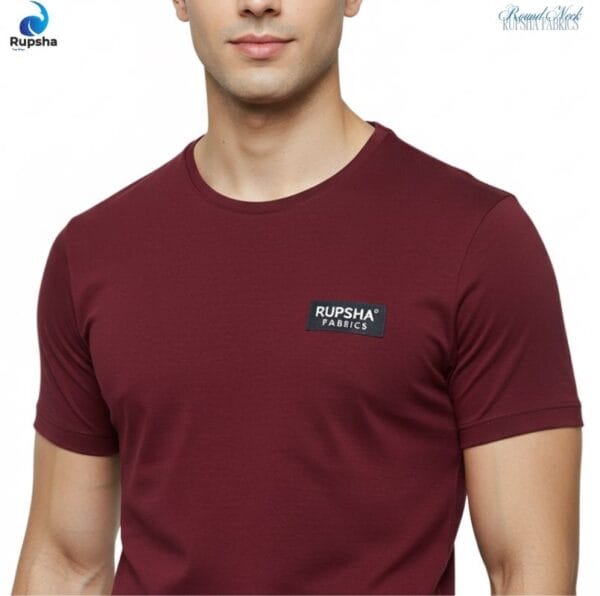 Maroon Round Neck T-Shirt