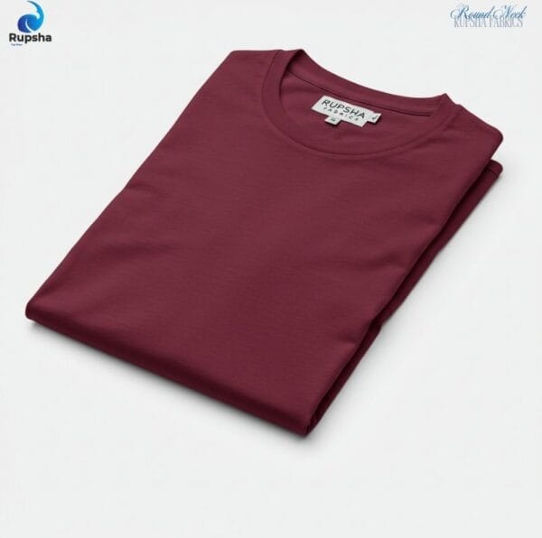 Maroon Round Neck T-Shirt