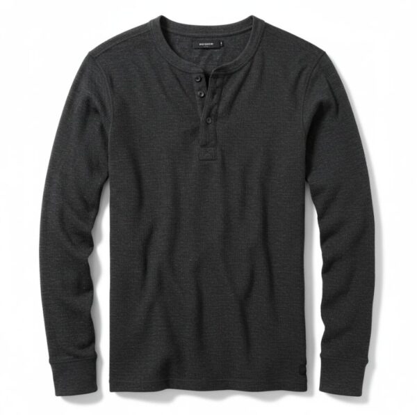Dark Grey Henley Thermal