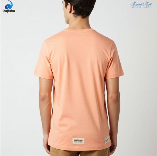 Peach Round Neck T-Shirt