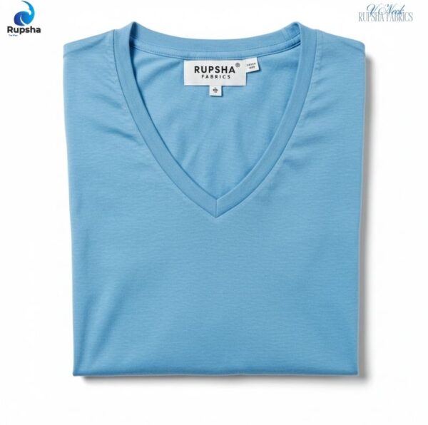 Sky Blue V Neck T-shirt