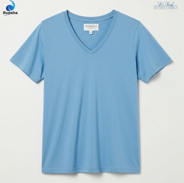 Sky Blue V Neck T-shirt