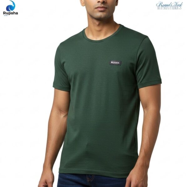 Green Round Neck T-Shirt