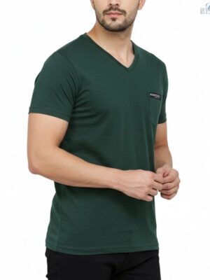Green V Neck T-shirt