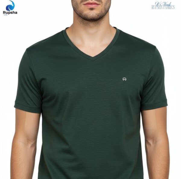 Green V Neck T-shirt