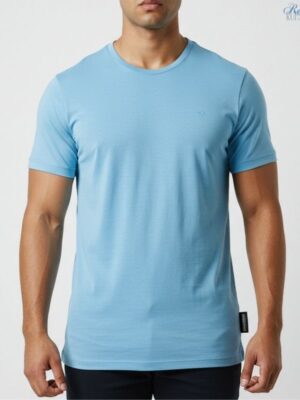 Sky Blue Round Neck T-Shirt