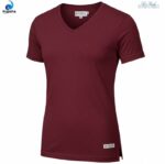Maroon V Neck T-shirt