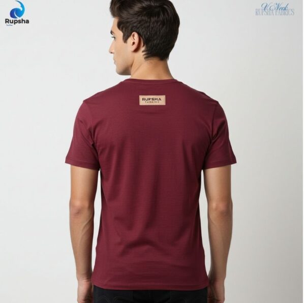 Maroon V Neck T-shirt