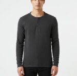 Dark Grey Henley Thermal