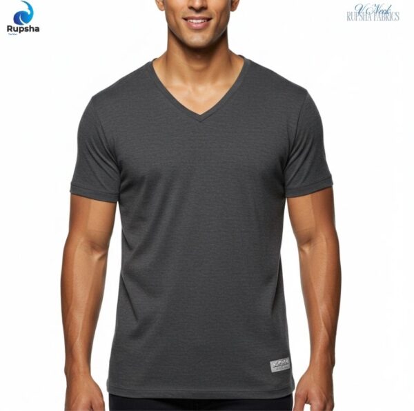 Dark Grey V Neck T-shirt