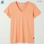 Peach V Neck T-shirt