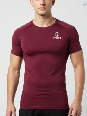 Maroon Gymwear T-shirt