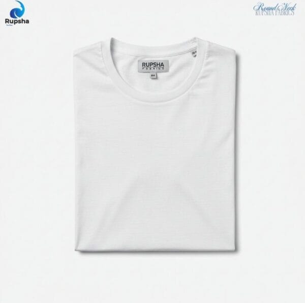 White Round Neck T-Shirt