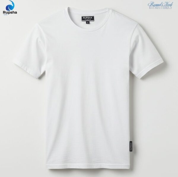 White Round Neck T-Shirt