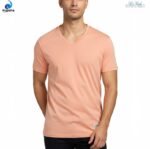 Peach V Neck T-shirt