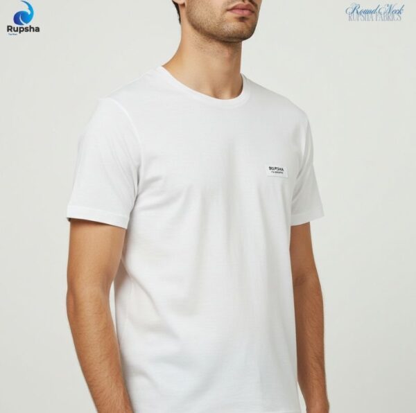 White Round Neck T-Shirt