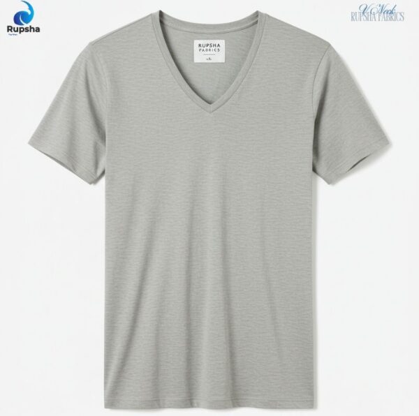 Light Grey V Neck T-shirt