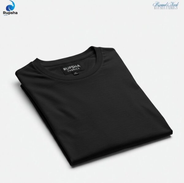 Black Round Neck T-Shirt