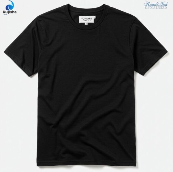Black Round Neck T-Shirt