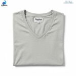 Light Grey V Neck T-shirt