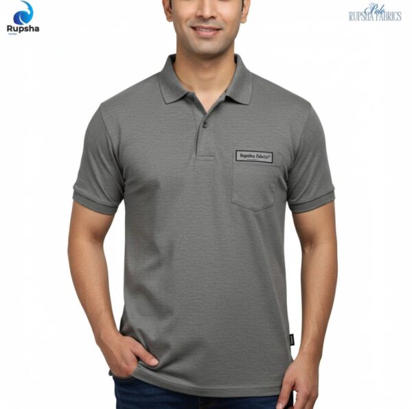 Dark Grey Polo T-Shirt