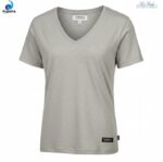 Light Grey V Neck T-shirt