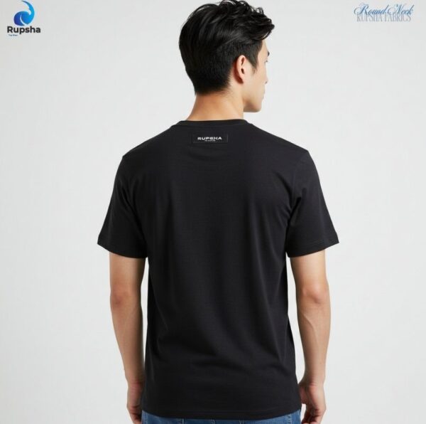 Black Round Neck T-Shirt