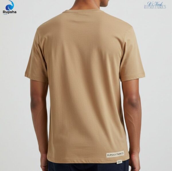 Cafe Tan V Neck T-shirt