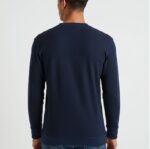 Navy Blue Henley Thermal
