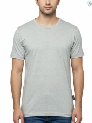 Light Grey Round Neck T-Shirt